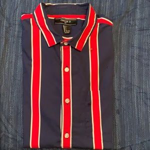Stripe shirt sleeve shirt